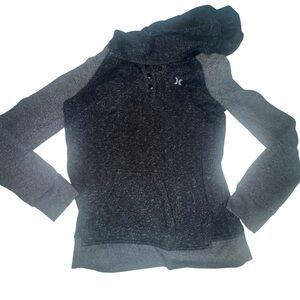 Hurley Women's Black Gray Pullover Hoodie